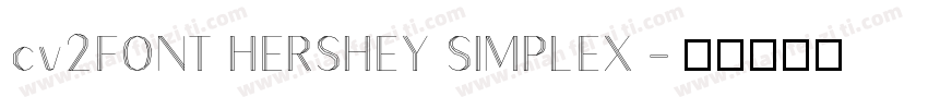 cv2FONT HERSHEY SIMPLEX字体转换